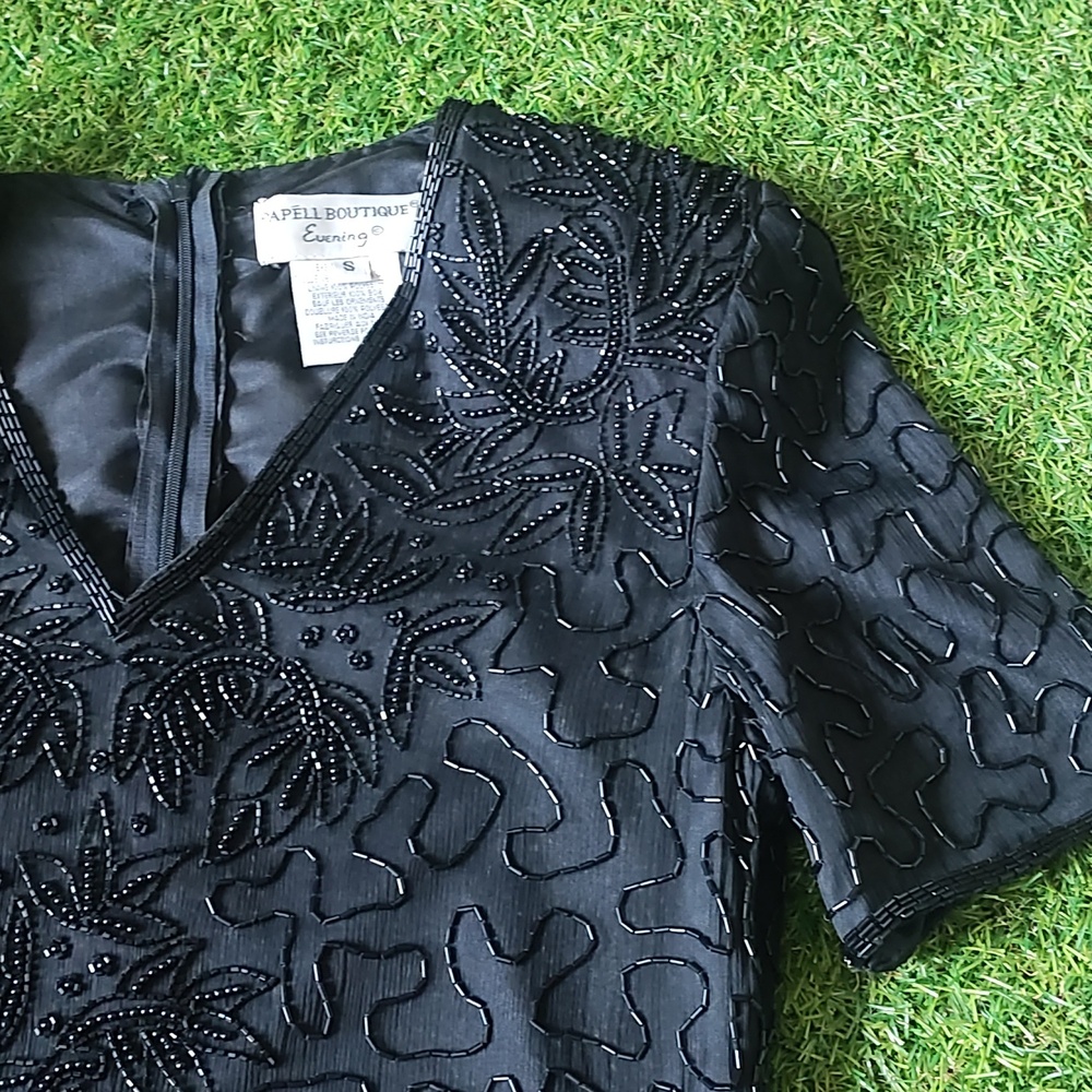 Papell Boutique Beaded vintage Top